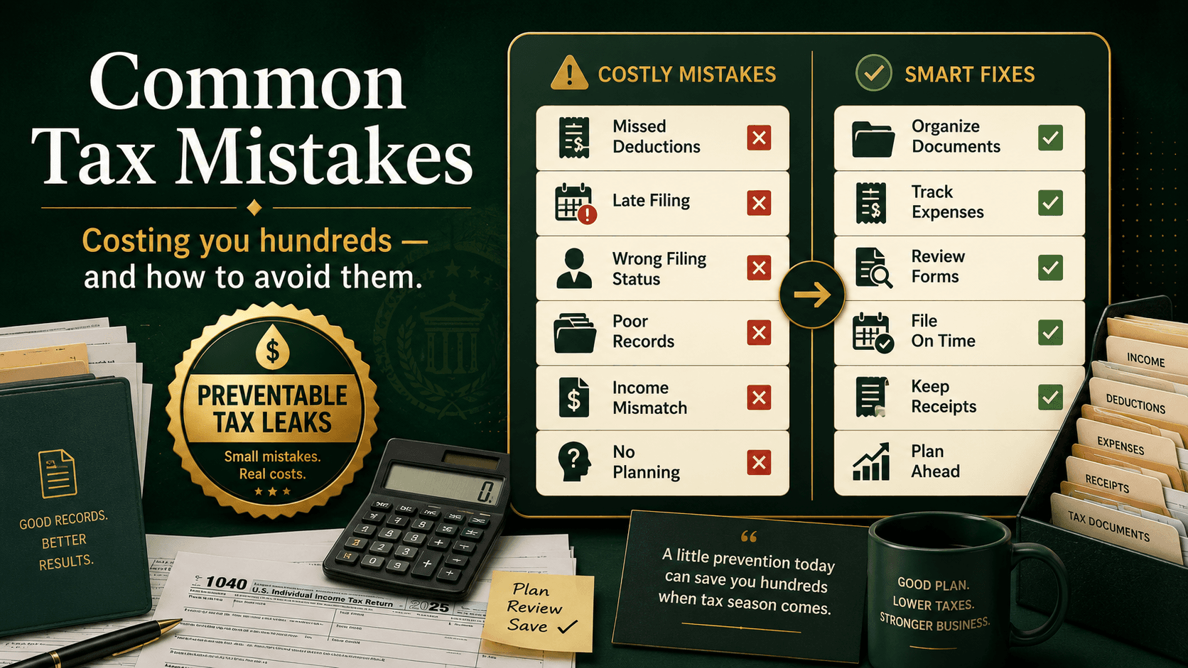 Common Tax Mistakes Costing You Hundreds (And How to Avoid Them)