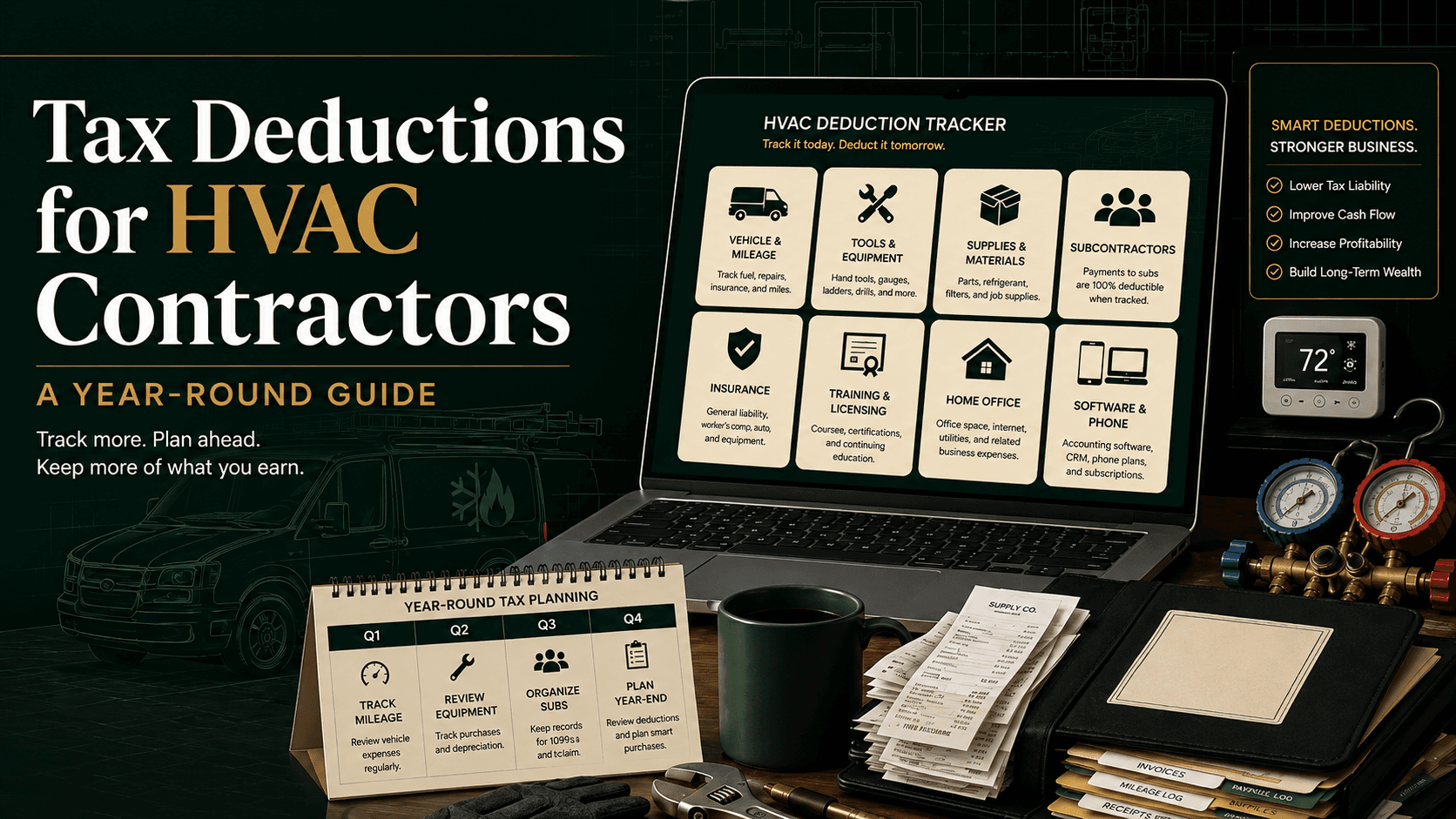 Tax Deductions for HVAC Contractors: A Year-Round Guide