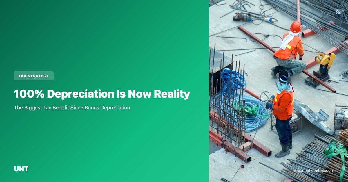 IRS Notice 2026-16: 100% Depreciation Is Now Reality for Construction